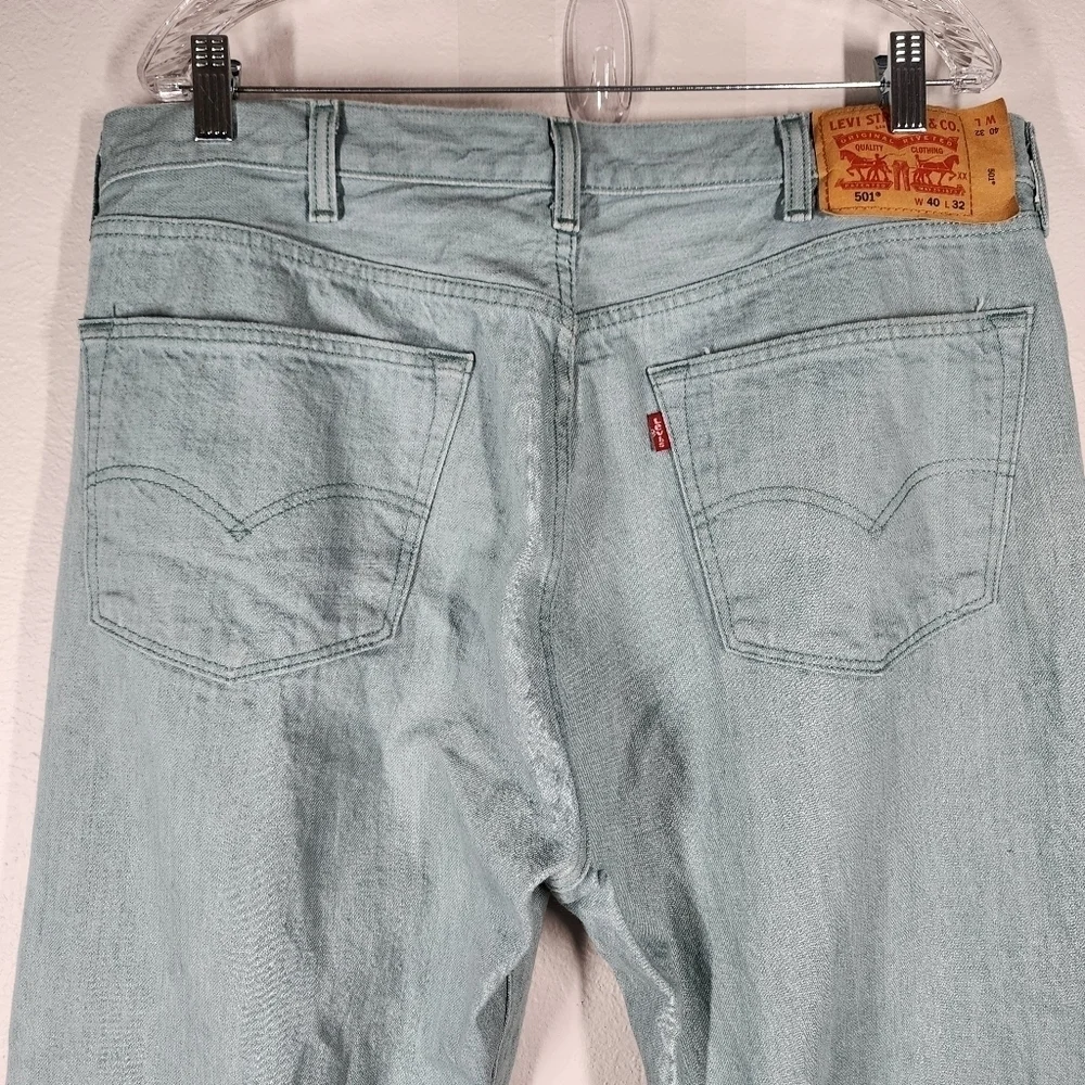 LEVI'S WHITE OAK CONE BUTTON FLY 5 POCKET DENIM JEANS